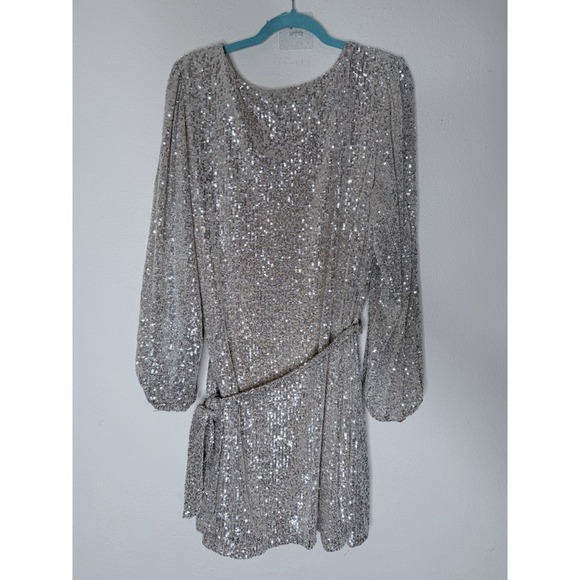Rickis Sequin Dress Womens 2XL Gold Shimmer Sparkle Glam Party Event NWT$79 - Picture 5 of 16